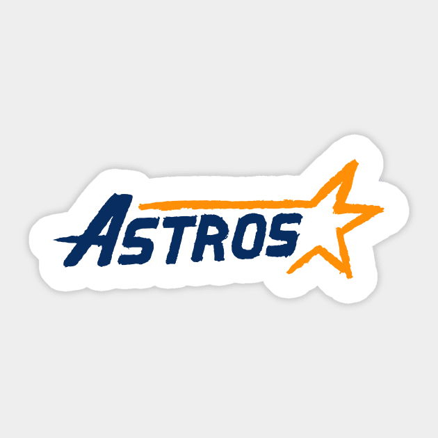 Houston Astroooos Sticker by Very Simple Graph